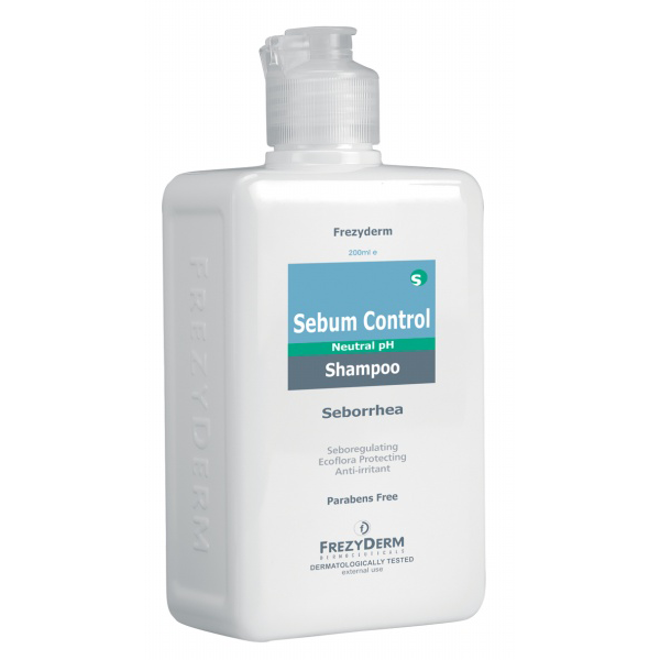 Frezyderm Sebum Control Shampooing, contre la dermatite séborrhéique et l'onctuosité 200 ml
