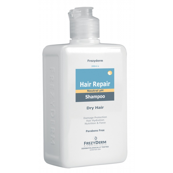 Shampo Frezyderm për riparimin e flokëve, shampo për flokë të thatë - të dëmtuar 200ml