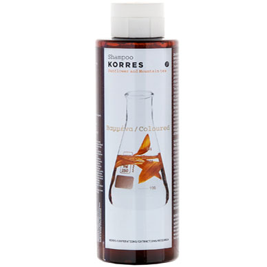 Korres Shampoo mit Sonnenblume und Bergtee für coloriertes Haar, 250 ml