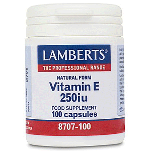 Lamberts Vitamina E 250 iu formë natyrale 100 Kapsula