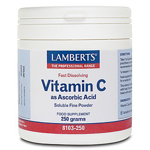 Lamberts Витамин C като аскорбинова киселина Витамин като аскорбинова киселина на прах 250гр