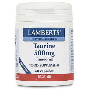 Lamberts Taurine 500mg Ταυρίνη 60 Κάψουλες
