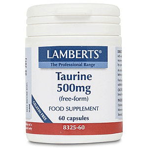 Lamberts Taurine 500mg Taurine 60 Capsules