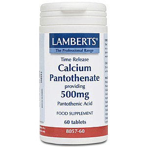 Lamberts калциев пантотенат 500 mg (B5) 60 таблетки