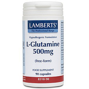 Lamberts L-глутамин 500 mg глутамин 90 капсули
