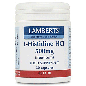Lamberts L-Histidine HCI Histidine 500mg 30 Capsules