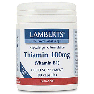 Lamberts Thiamin 100mg (B1) Θειαμίνη 90 Κάψουλες