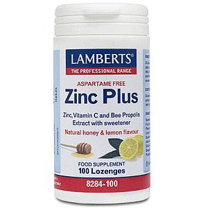Lamberts Zinc Plus таблетки за смучене Цинк с витамин С 100 бонбона