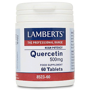 Lamberts Quercetin 500 mg Quercétine (Flavonoïde à forte Action Antioxydante) 60 Comprimés