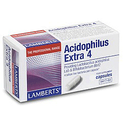 Lamberts Acidophilus Extra 4 Пробиотическая формула 30 капсул