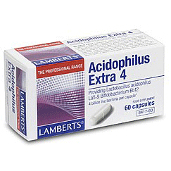Lamberts Acidophilus Extra 4 Пробиотическая формула 60 капсул