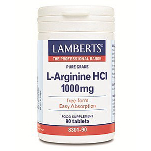 Lamberts L-Arginina HCl 1000mg Arginina 90 Compresse
