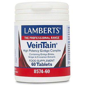 Lamberts Veintain Συμπλήρωμα βελτίωσης της Περιφερικής Κυκλοφορίας με Θερμογενές Αποτέλεσμα (Ψυχρά Άκρα) 60 Κάψουλες