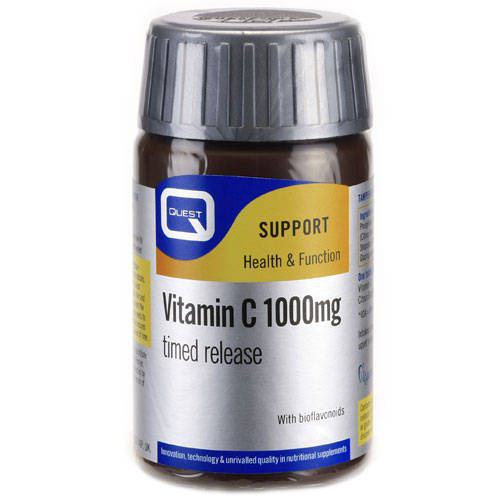 Quest Vitamin C, 1000 мг, замедленное высвобождение, 60 таблеток