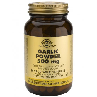 Solgar Garlic Powder 500mg , 90 Vegetable Capsules
