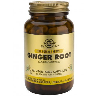 Solgar Ginger, 100 Vegetable Capsules