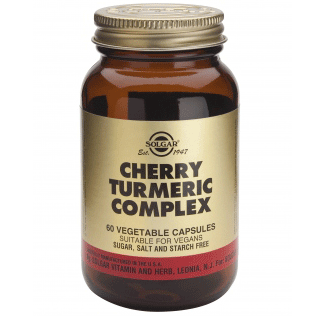 Solgar Cherry Turmeric Complex Αντιοξειδωτική και Αντιφλεγμονώδη Δράση 60 Capsules