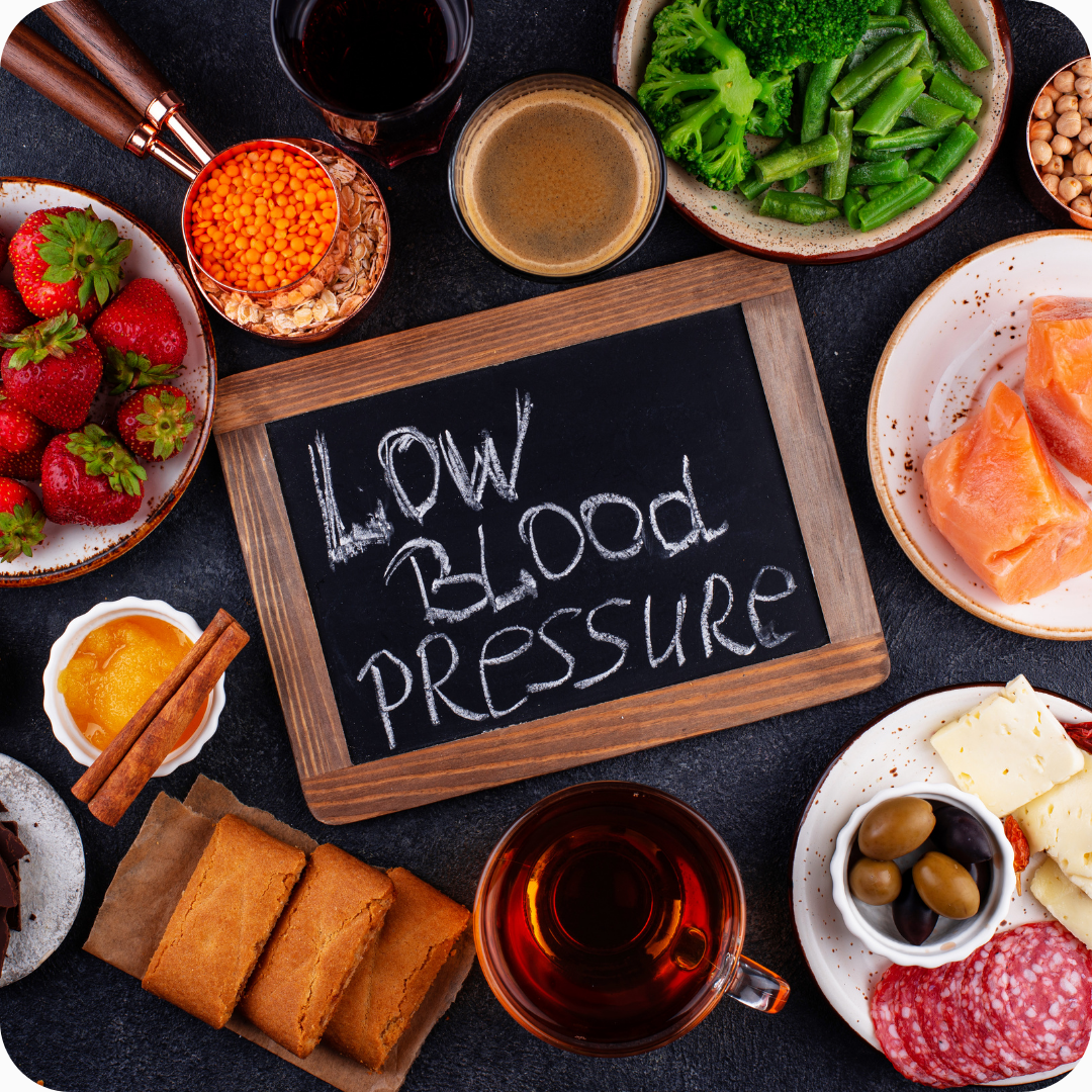 Lebensmittel gegen niedrigen Druck