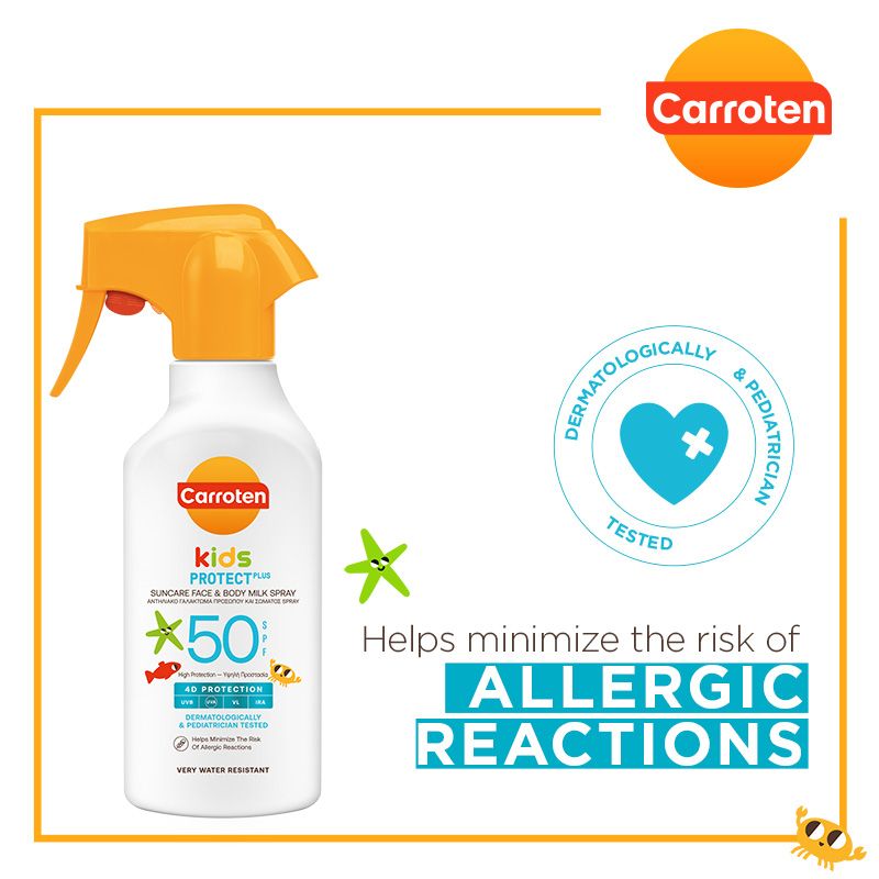 Carroten Kids Protect Plus SPF50 Αντηλιακό Spray Προσώπου Σώματος 270ml