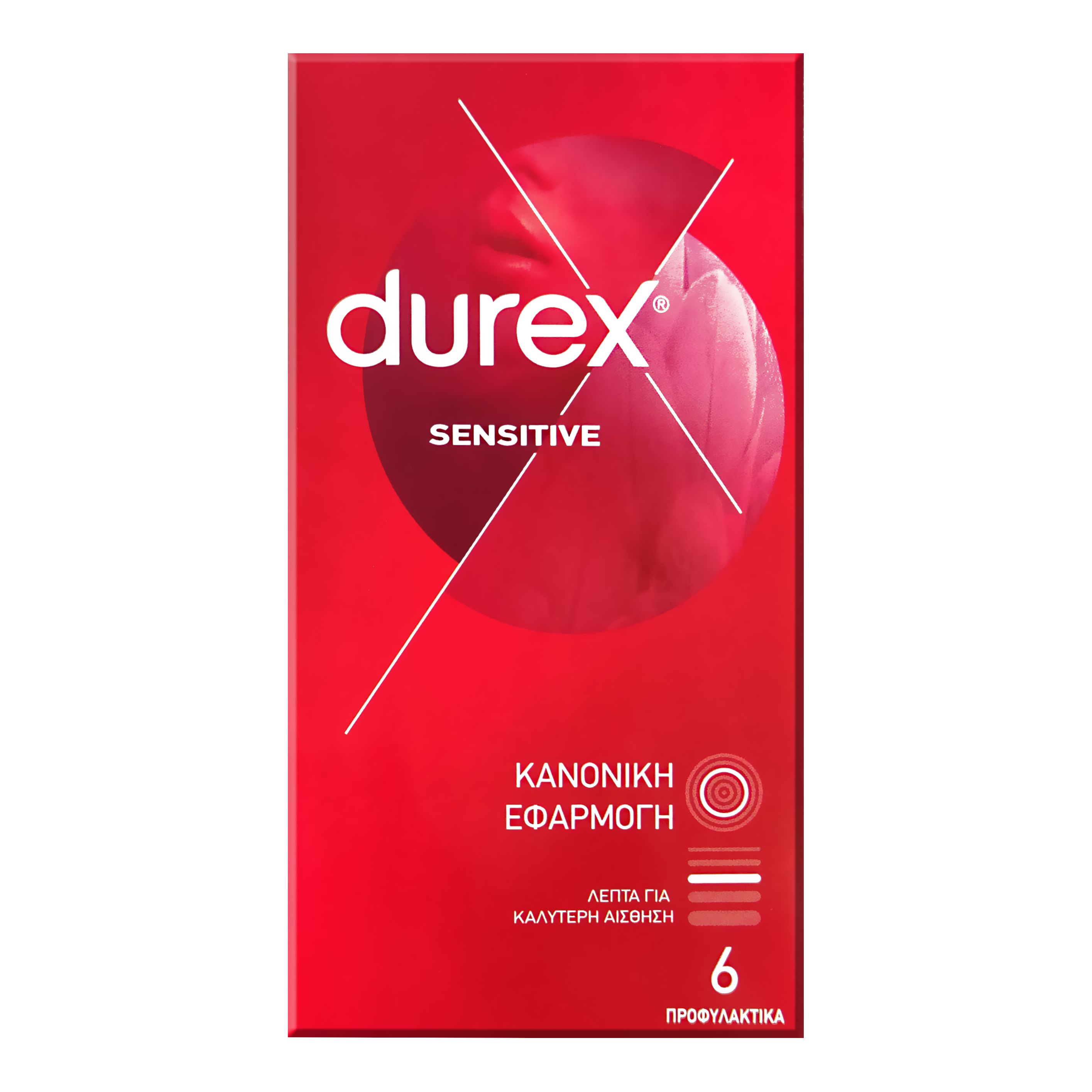 Durex Προφυλακτικά Sensitive με Κανονική Εφαρμογή 6 τεμάχια