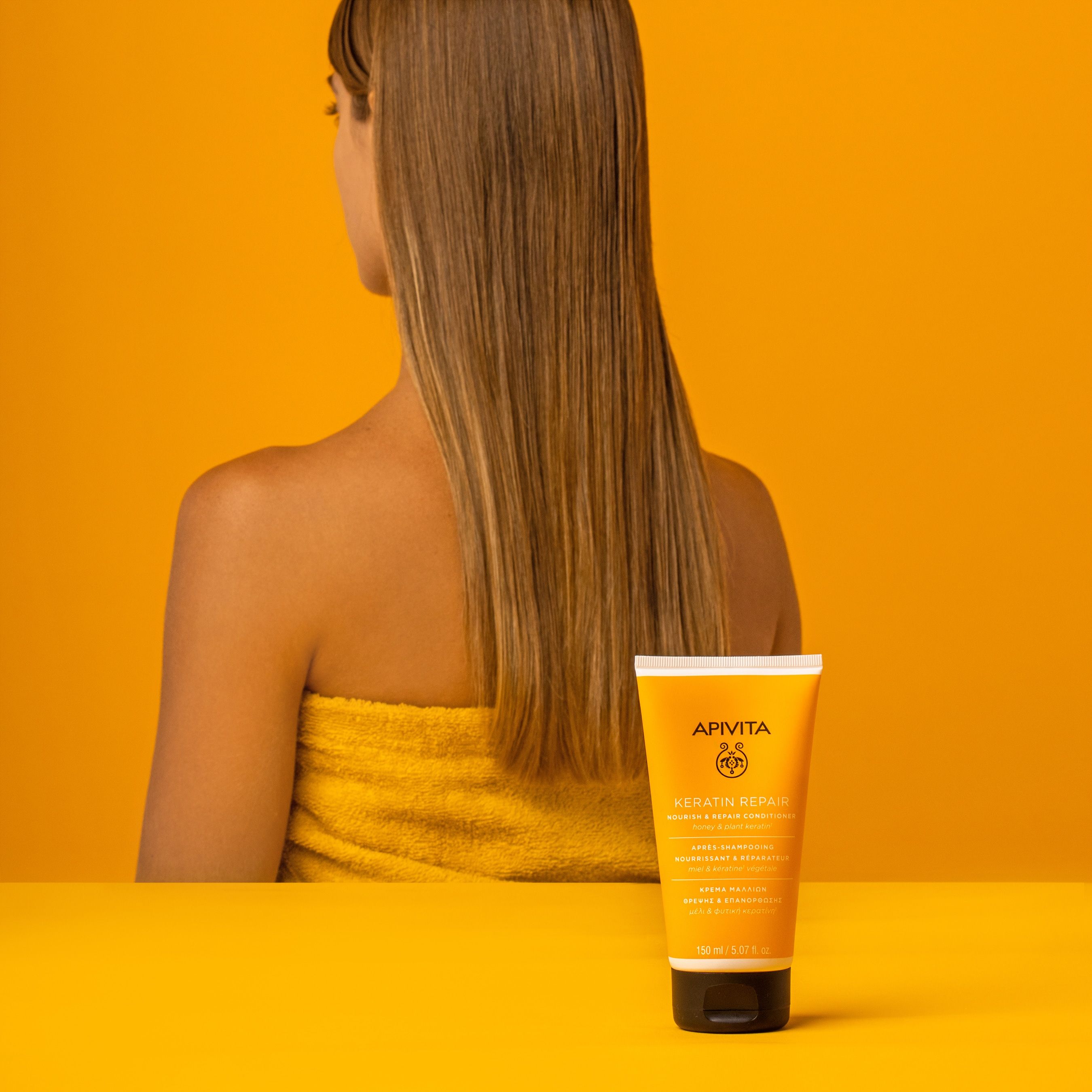 Apivita Keratin Repair Κρέμα Θρέψης & Επανόρθωσης για Ξηρά-Ταλαιπωρημένα Μαλλιά 150ml