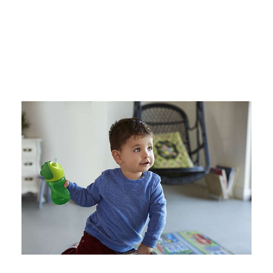 Avent Bendy Κύπελλο με Καλαμάκι 12m+ Πράσινο Χρώμα 300ml