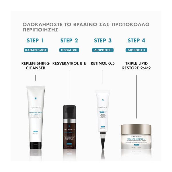 SkinCeuticals Resveratrol BE Aντιοξειδωτικός Ορός Νύχτας για Επιδιορθωση της Επιδερμιδάς με Ρεσβερατρόλη 30ml