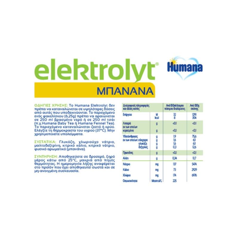 Humana Elektrolyt 12 φακελίσκοι Μπανάνα