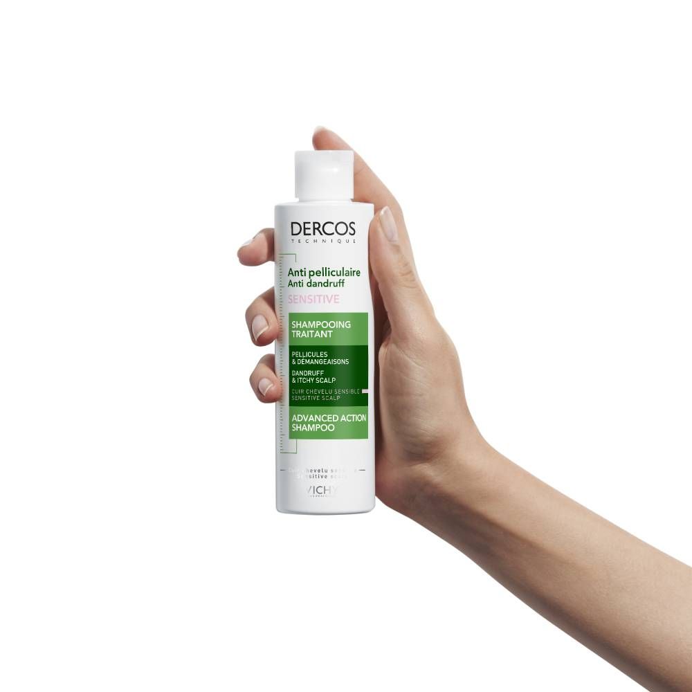 Vichy Dercos Ant-dandruff SENSITIVE Σαμπουάν κατά της Ξηροδερμίας, της Πιτυρίδας και του Κνησμού για Ευαίσθητο Τριχωτό 200ml