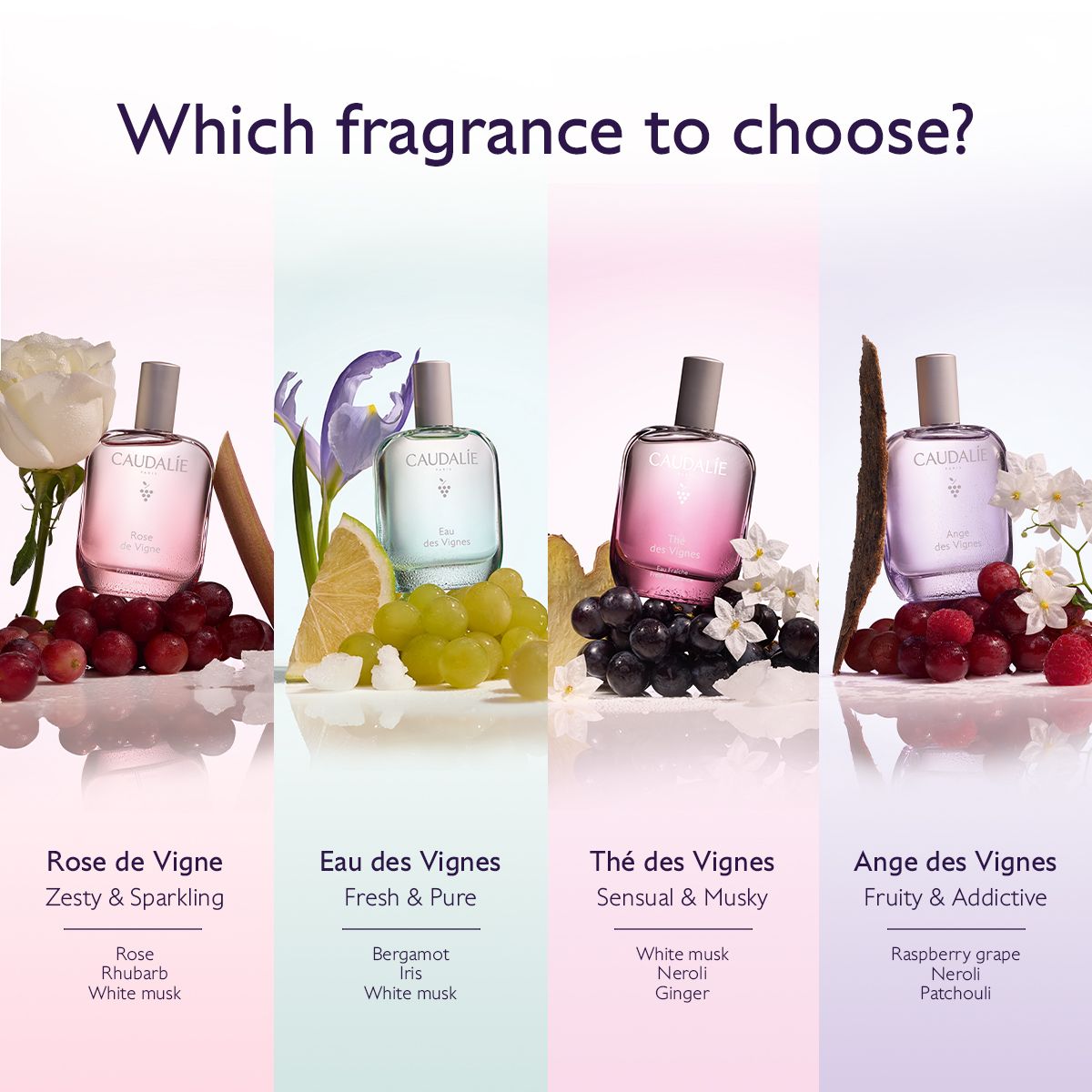 Caudalie Rose de Vigne Fresh Fragrance, Γυναικείο Άρωμα 50ml