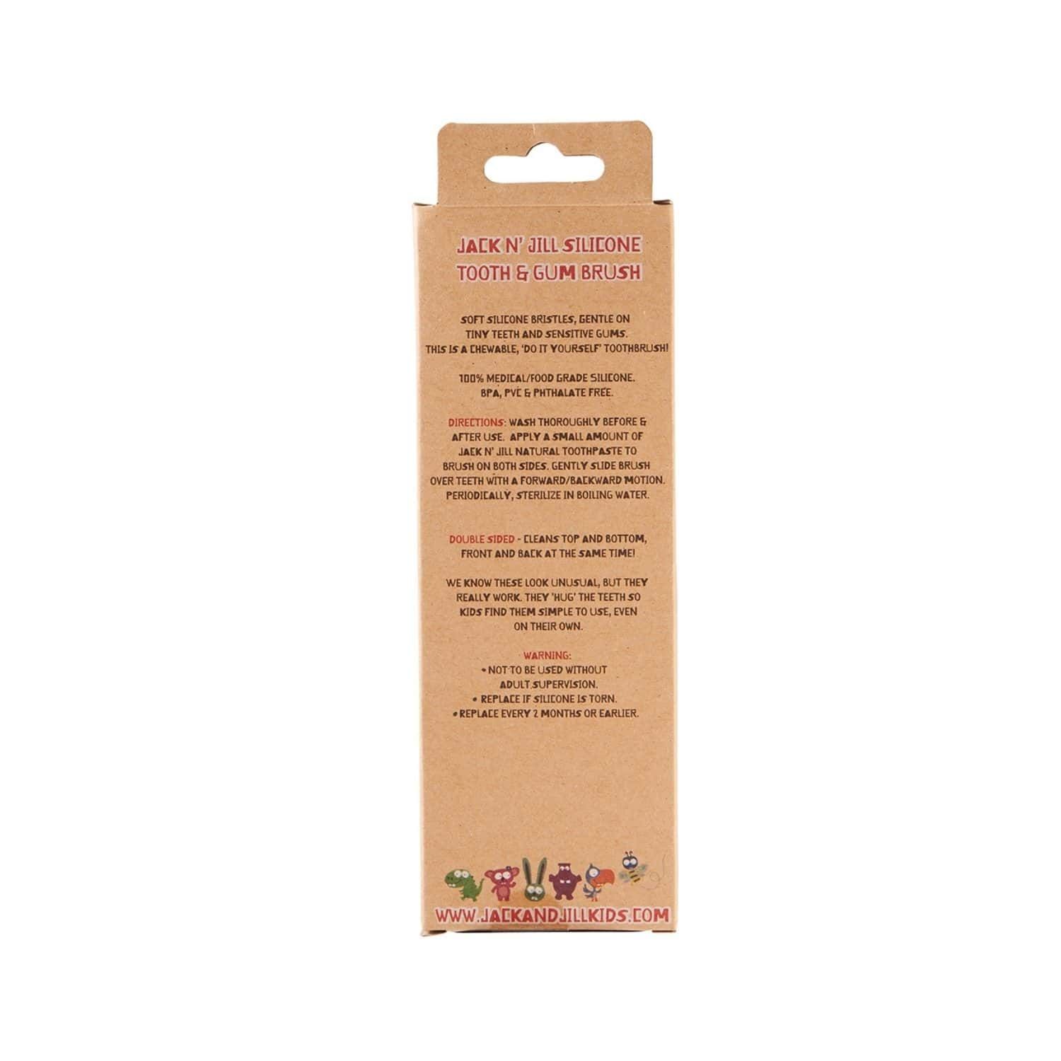 Jack N' Jill Natural Silicone Tooth & Gum Brush, 1 τεμάχιο