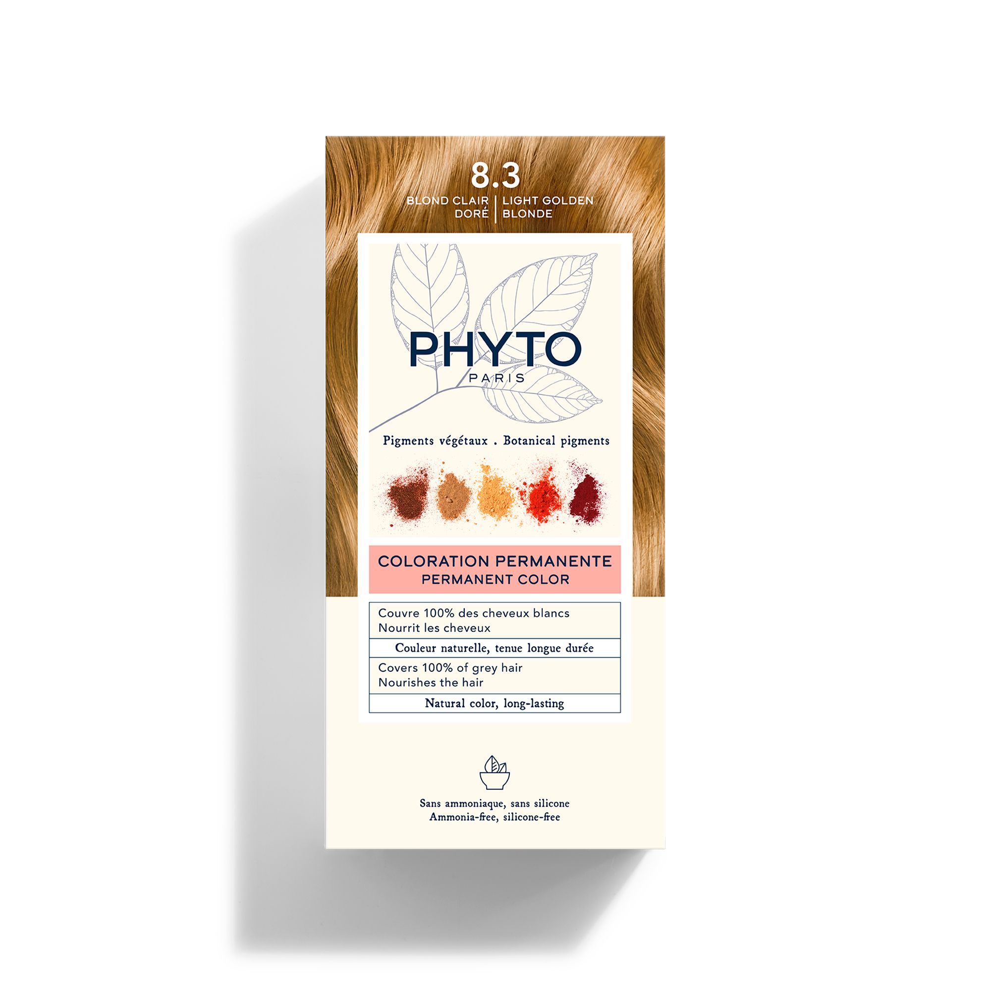 Phyto Phytocolor Μόνιμη Βαφή Μαλλιών 8.3 Ξανθό Ανοιχτό Χρυσό