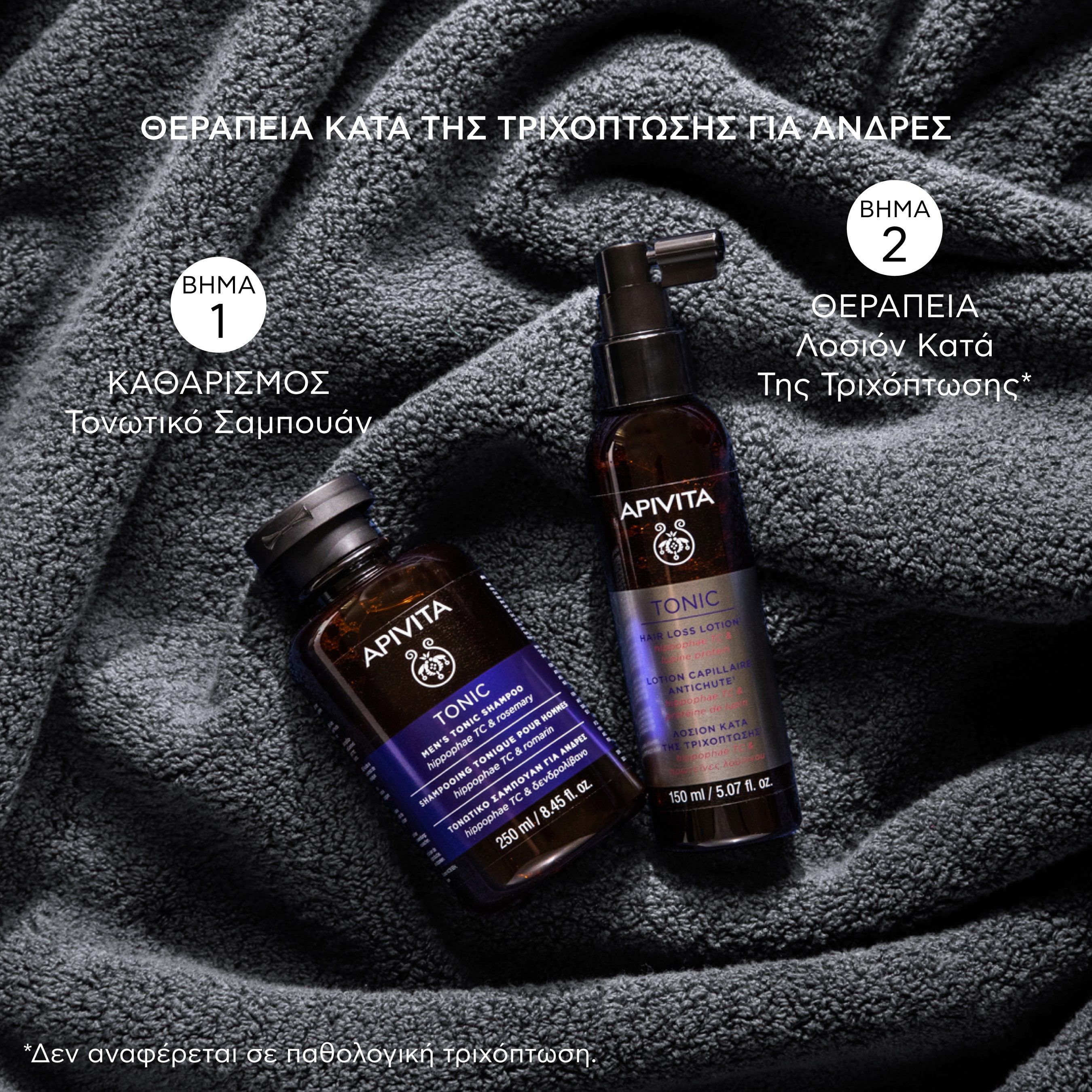 Apivita Hair Loss Lotion, Λοσιόν Kατά της Tριχόπτωσης με Hippophae TC & Πρωτεΐνες Λούπινου 150ml