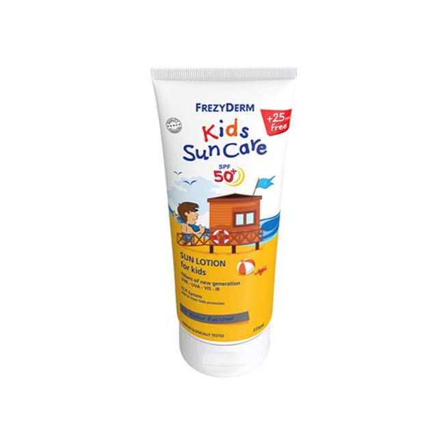 Frezyderm Kids Sun Care SPF 50+, Παιδικό Αντηλιακό από 3+ ετών, 175ml