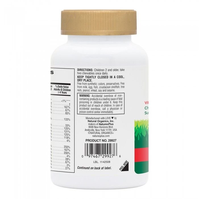 Natures Plus Animal Parade Gold Assorted 60tabs