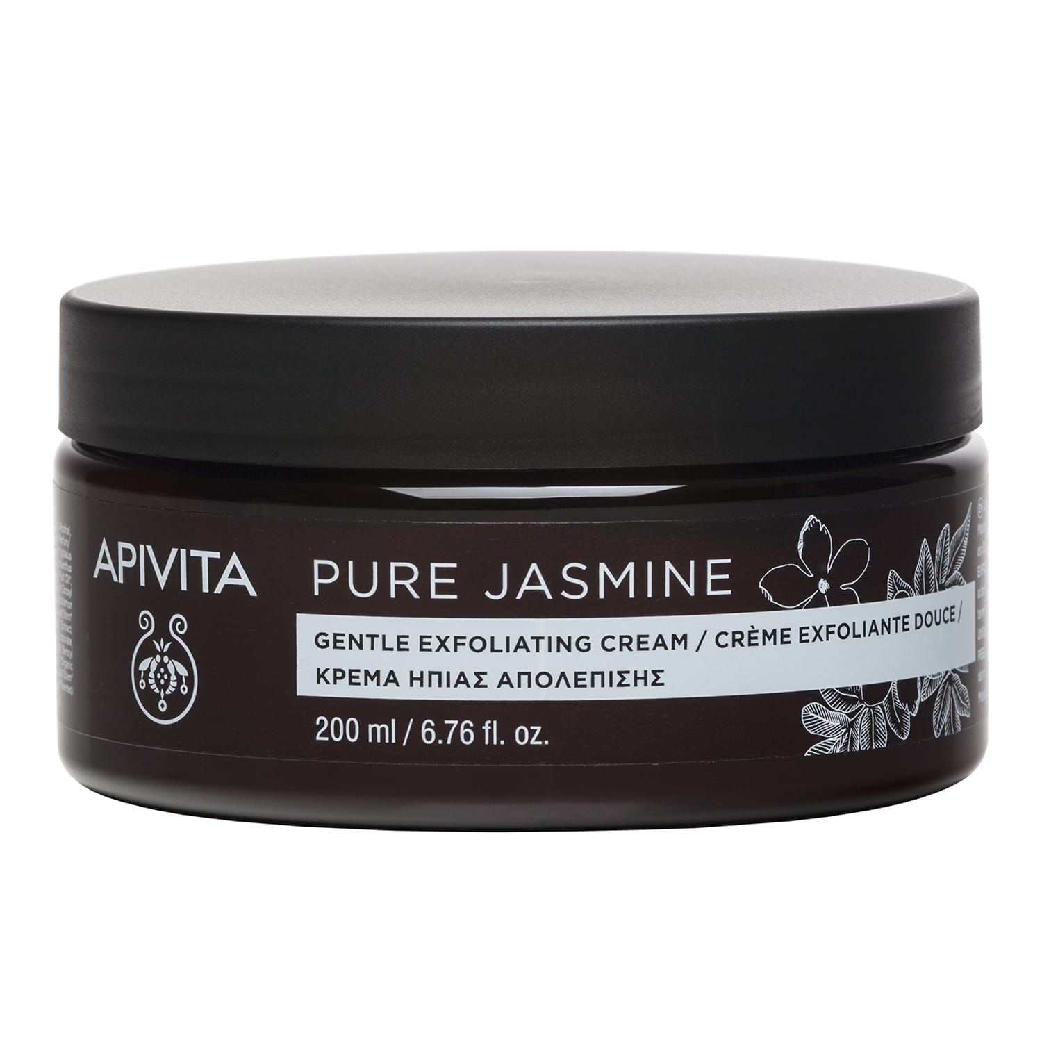 Apivita Pure Jasmine, Κρέμα Ήπιας Απολέπισης με Γιασεμί 200ml