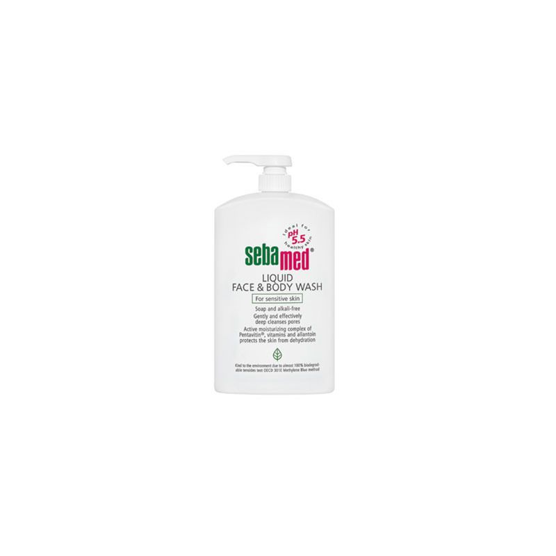 Sebamed Liquid Face & Body Wash, Ήπιο Καθαριστικό Προσώπου-Σώματος Χωρίς Σαπούνι 1000ml