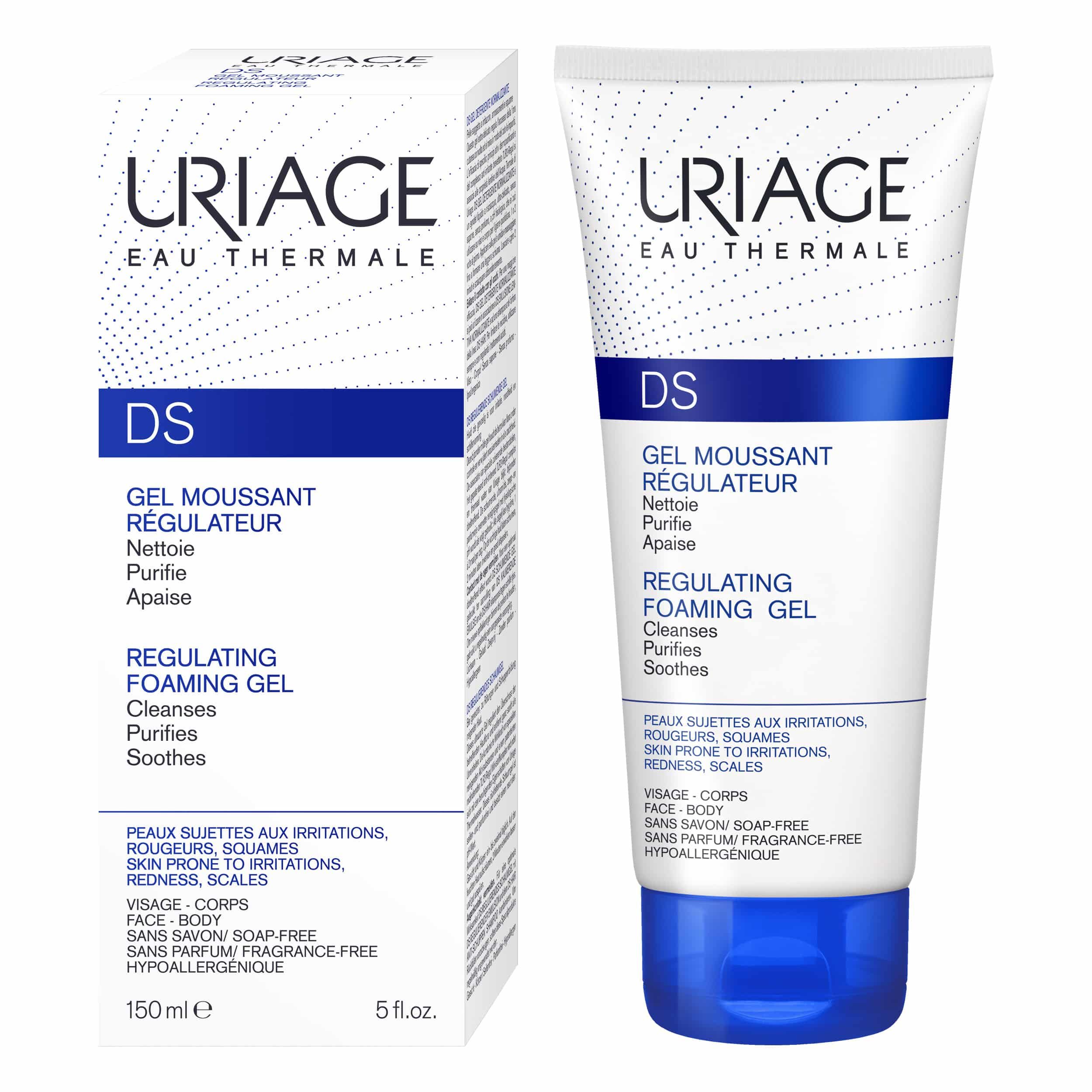 Uriage D.S.Gel Nettoyant, Τζελ Καθαρισμού Προσώπου - Μαλλιών για Σμηγματορροϊκή Δερματίτιδα 150ml