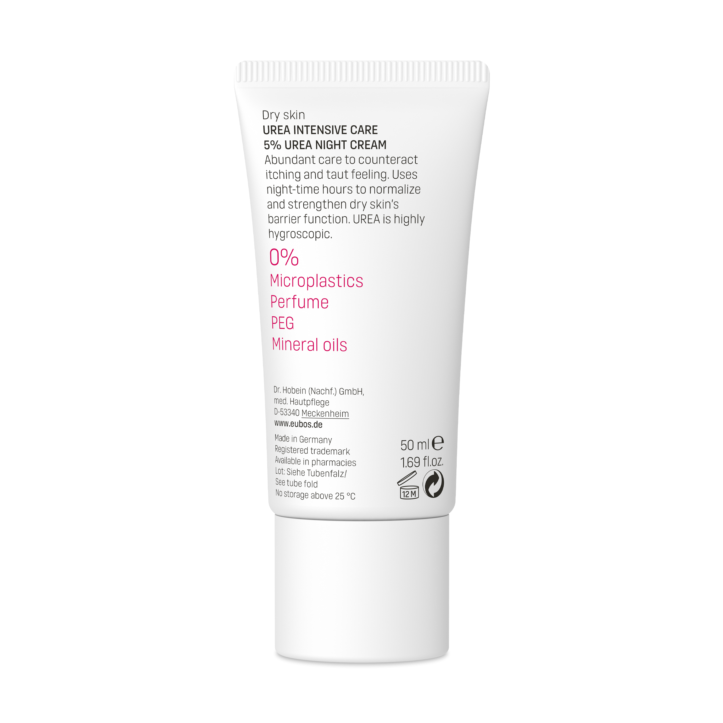 Eubos Face Cream Urea 5%, Ενυδατική Κρέμα Προσώπου 50ml
