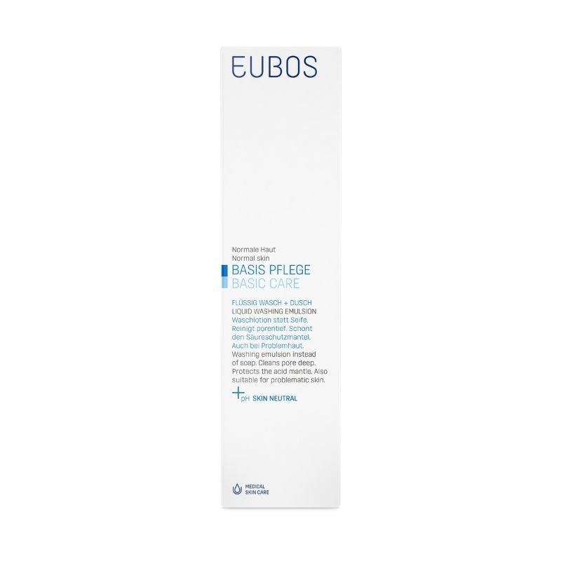Eubos Liquid Blue Καθαρισμός Προσώπου & Σώματος, Χωρίς Άρωμα 400 ml
