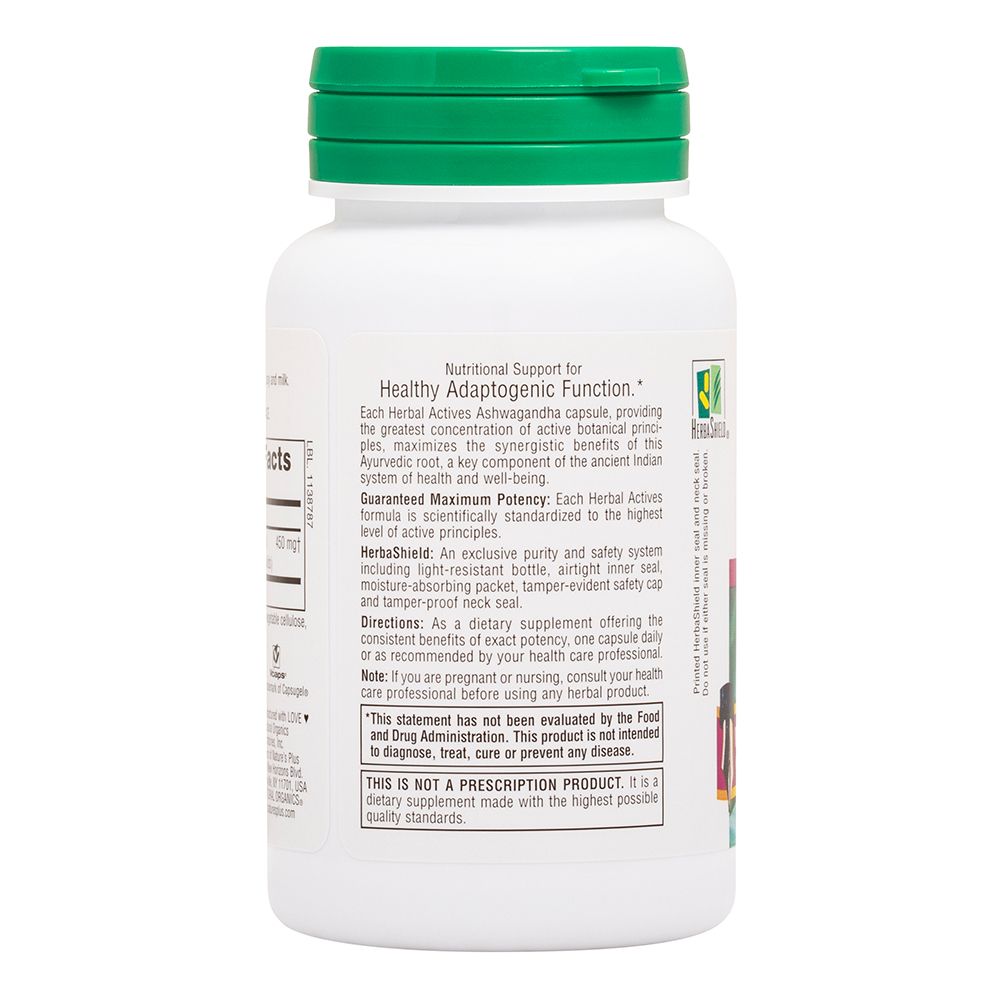 Natures Plus Ashwagandha, 60Vcaps