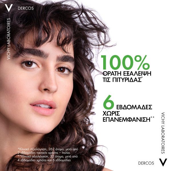 Vichy Dercos Anti-Dandruff DS Σαμπουάν κατά της πιτυρίδας για Κανονικά & Λιπαρά μαλλιά, Refill 390ml