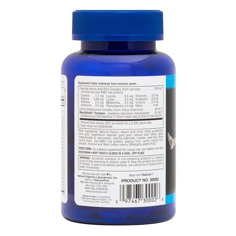 Natures Plus Power Teen For Him 60Chewtabs