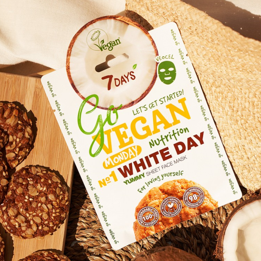 7 Days Go Vegan Sheet Mask White Day 25gr