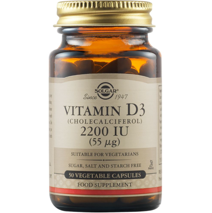 Solgar Vitamin D3 2200IU 50 Caps