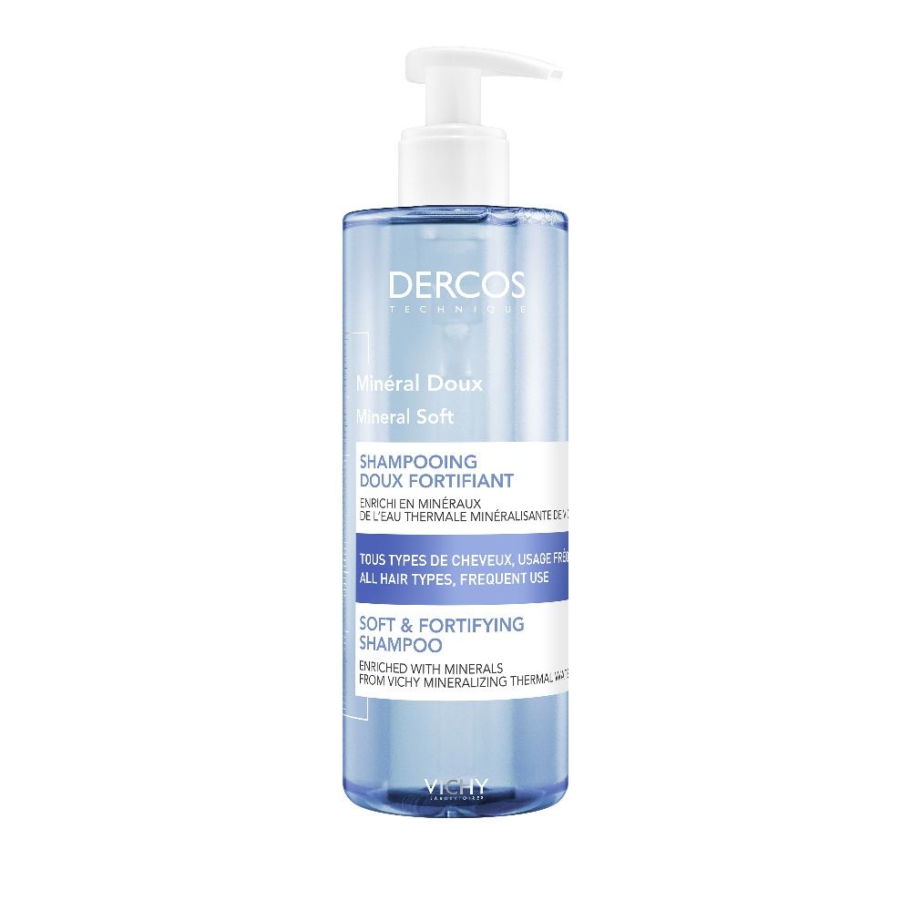 Vichy DERCOS Mineral Shampoo, Σαμπουάν καθημερινής χρήσης Κατάλληλο για Όλη την Οικογένεια 400ml