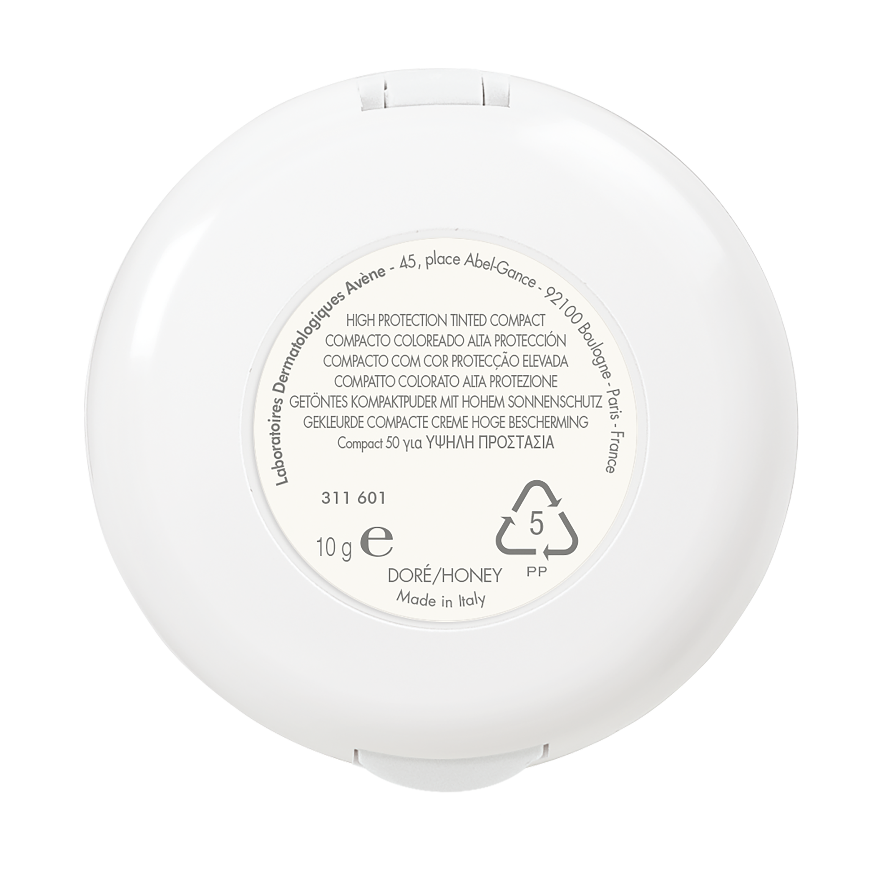 Avène Mineral Compact Αδιάβροχη Aντηλιακή Πούδρα Υψηλής Προστασίας και Μake-up για Δέρμα μη Ανεκτικό σε Χημικά Φίλτρα και Αρώματα, 10 gr