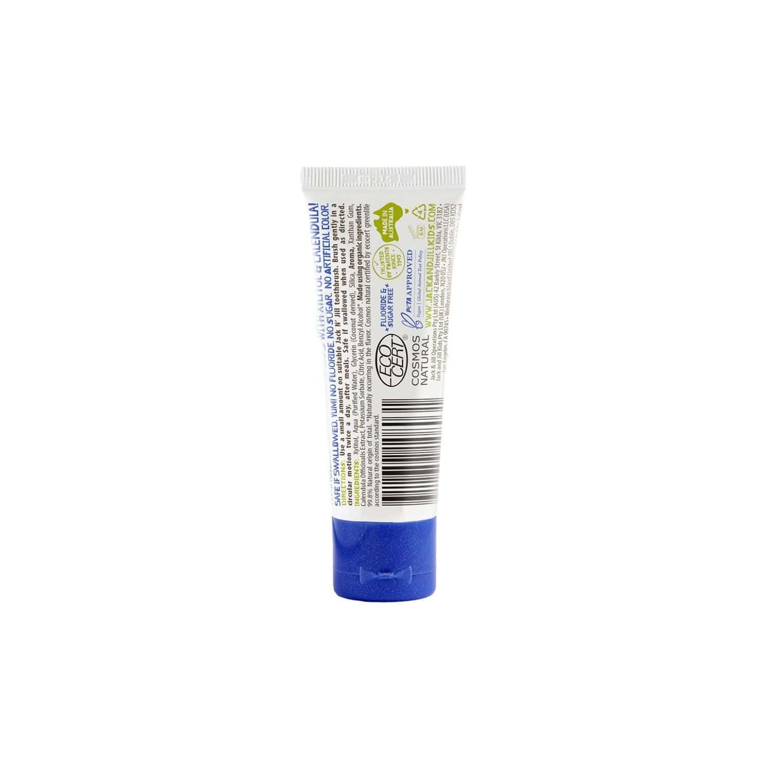 Jack N' Jill Natural Certified Toothpaste Bubblegum 6m+, 50g
