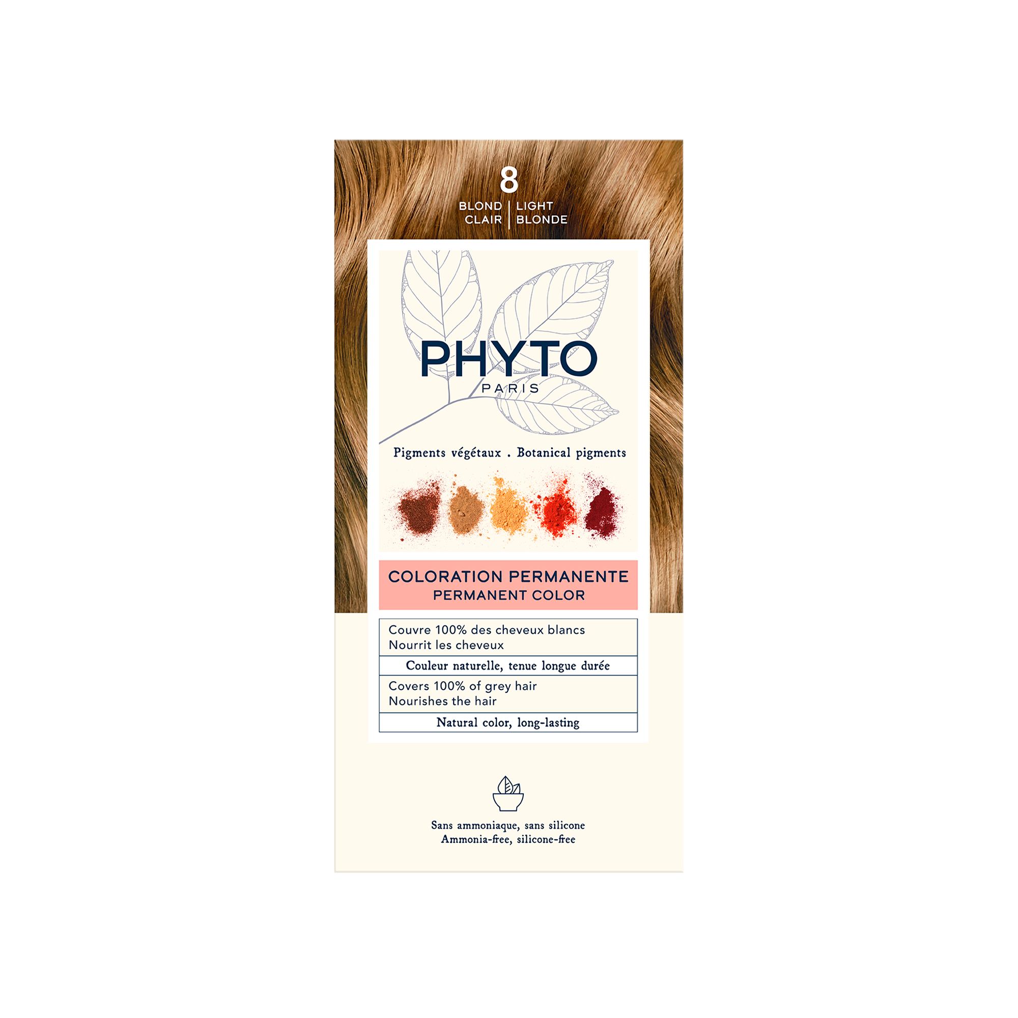 Phyto Phytocolor Μόνιμη Βαφή Μαλλιών 8.0 Ξανθό Ανοιχτό