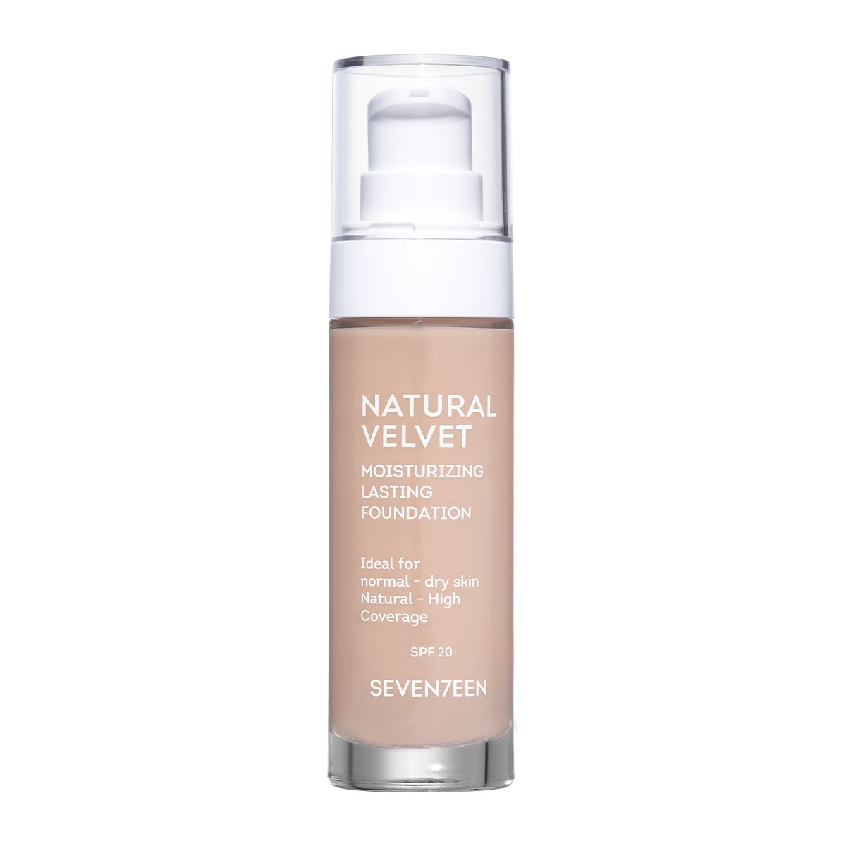 Seventeen Natural Velvet Long Lasting Matte Foundation 30ml